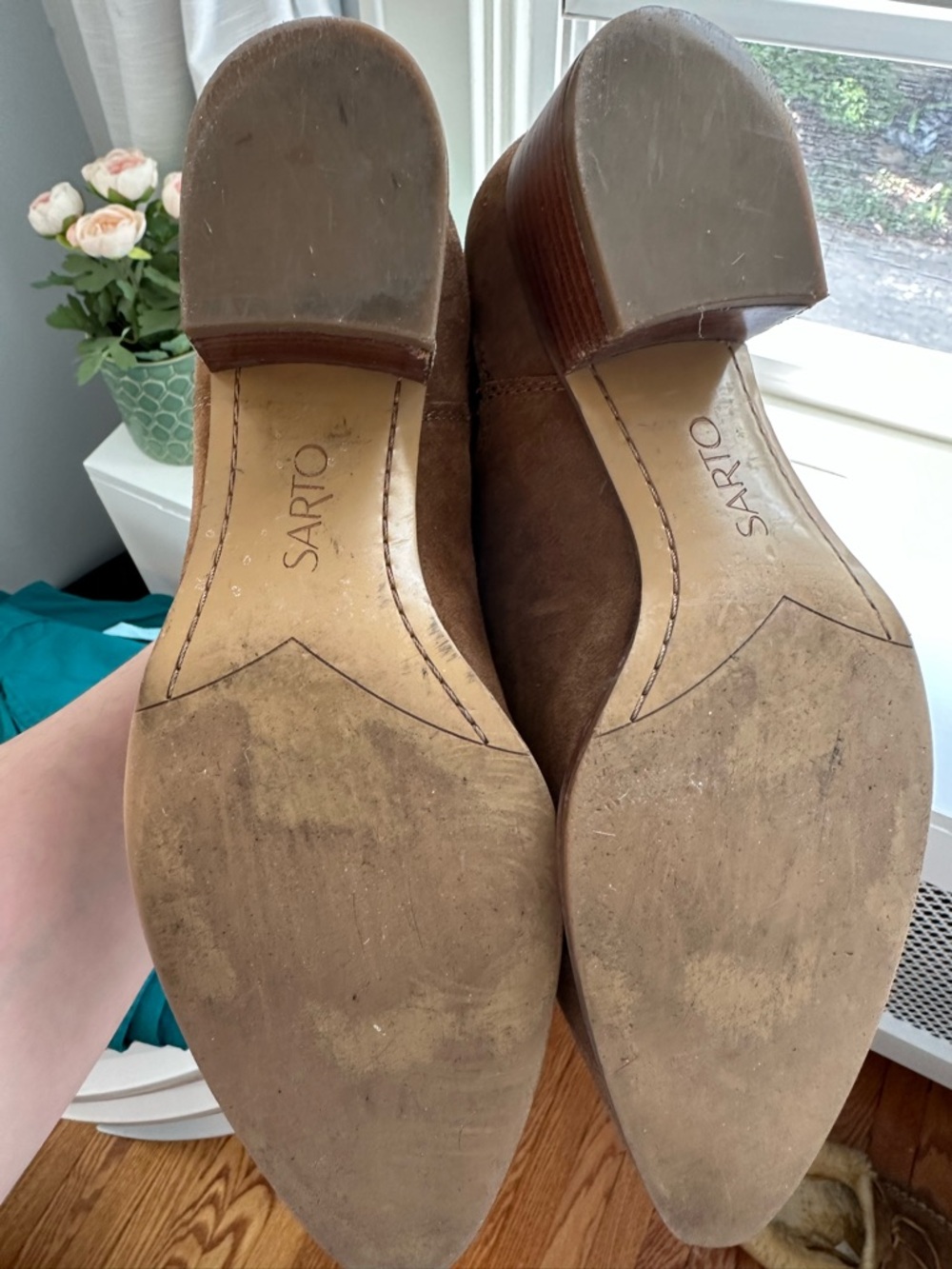 Women’s Brown Suede Ankle Booties - Classic Chelsea Style - Picture 4 of 6